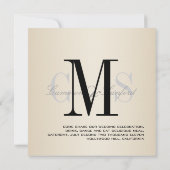 Invitation PixDezines Contemporain + classe/noir+blanc (Dos)