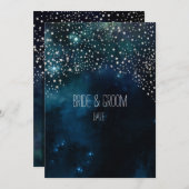 Invitation PixDezines Cosmic/NASA/Nuit étoilée (Devant / Derrière)