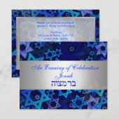 Invitation PixDezines couleur arrière - plan de l'étoile mod  (Devant / Derrière)