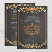 Invitation PixDezines couleur arrière - plan/florale/do-it-yo (Devant / Derrière)