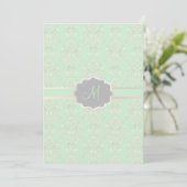 Invitation PixDezines couleur Damas victorienne/fruits de mer (Debout devant)