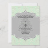 Invitation PixDezines couleur Damas victorienne/fruits de mer (Dos)