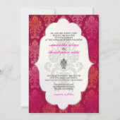 Invitation PixDezines couleur Damask/Berry, Berry/DO-IT-YOURS (Dos)