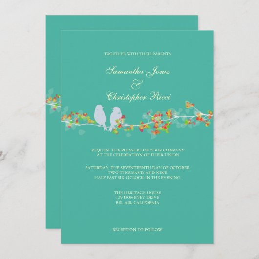Invitation PixDezines COULEUR INSÉPARABLE/DO-IT-YOURSELF ARRI (Devant / Derrière)