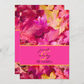 Invitation PixDezines couleur Mariage de automne/DO-IT-YOURSE (Devant / Derrière)