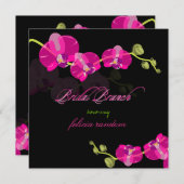 Invitation PixDezines couleur orchidée rose/brunch nuptial/do (Devant / Derrière)