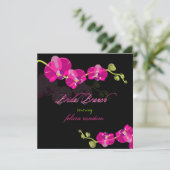 Invitation PixDezines couleur orchidée rose/brunch nuptial/do (Debout devant)
