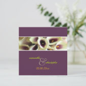 Invitation PixDezines couleur violet calla lys/do-it-yourself (Debout devant)