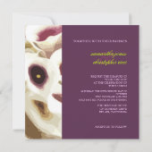 Invitation PixDezines couleur violet calla lys/do-it-yourself (Dos)