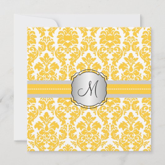 Invitation PixDezines couleurs damask/do-it-yourself (Devant)