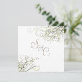 Invitation PixDezines CREAM SWILRS/DO-IT-YOURSELF Arrière - p (Debout devant)