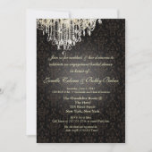 Invitation PixDezines Crystal Chandelier+arianna damask (Devant)