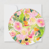 Invitation PixDezines Cupcakes & Bubbly Spring Floral (Dos)