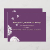 Invitation PixDezines Dandelions, do-it-yourself couleurs arr (Devant / Derrière)