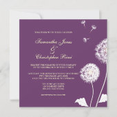 Invitation PixDezines Dandelions, do-it-yourself couleurs arr (Devant)