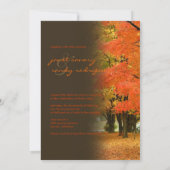 Invitation PixDezines dans les bois, événements mariages de a (Dos)