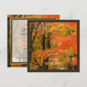 Invitation PixDezines dans les bois, événements mariages de a (Devant / Derrière)