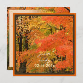 Invitation PixDezines dans les bois, événements mariages de a (Devant / Derrière)