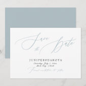 Invitation PixDezines Date de sauvegarde de script moderne bl (Devant / Derrière)