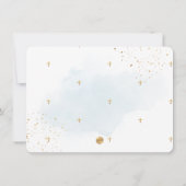 Invitation PixDezines Dédicace Aquarelle Bleu Clair (Dos)