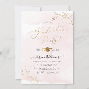 Invitation PixDezines Delicate Gold Foliage