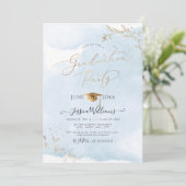 Invitation PixDezines Delicate Gold Foliage (Debout devant)