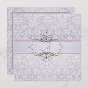 Invitation PixDezines desiens damask/DO-IT-YOURSELF arrière -