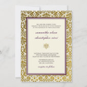 Invitation PixDezines desiens damask/DO-IT-YOURSELF arrière - (Dos)