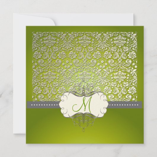 Invitation PixDezines desiens damask/DO-IT-YOURSELF arrière - (Devant)