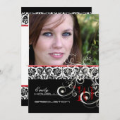 Invitation PixDezines DESIREE DAMASK/DIPLÔME DO-IT-YOURSELF (Devant / Derrière)