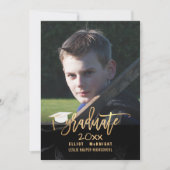 Invitation PixDezines Diplôme d'or/de marbre noir (Devant)