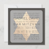 Invitation PixDezines DIY couleur/typographie/bar-mitsva (Dos)