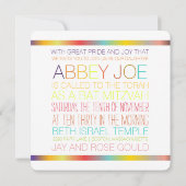 Invitation PixDezines DIYcouleurs/typographie/bat mitzvah (Dos)