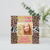 Invitation PixDezines do-it-yourself 2012 Grads, guépard rose (Debout devant)