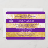 Invitation PixDezines do-it-yourself bandes de couleur/fausse (Dos)