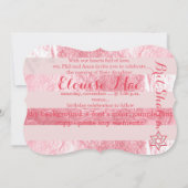 Invitation PixDezines do-it-yourself bandes de couleur/faux f (Dos)