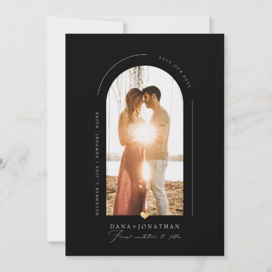 Invitation PixDezines do-it-yourself couleur Arch Frame Enreg (Devant)