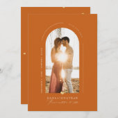 Invitation PixDezines do-it-yourself couleur Arch Frame Terra (Devant / Derrière)
