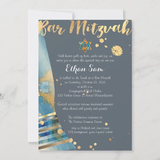 Invitation PixDezines DO-IT-YOURSELF couleur arrière - plan/T (Dos)