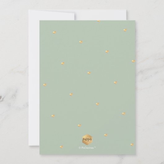 Invitation PixDezines do-it-yourself couleur Celadon Arch Dat (Dos)