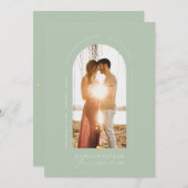 Invitation PixDezines do-it-yourself couleur Celadon Arch Dat (Devant / Derrière)