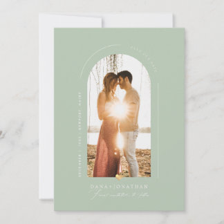 Invitation PixDezines do-it-yourself couleur Celadon Arch Dat