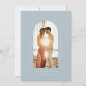 Invitation PixDezines do-it-yourself couleur Dusty Blue Arch  (Devant)