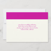 Invitation PixDezines do-it-yourself couleur, fuschia... (Dos)