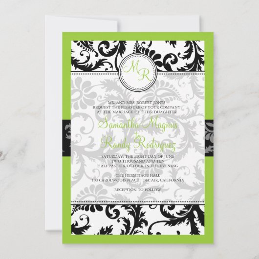 Invitation PixDezines do-it-yourself damas couleur/pavo (Dos)