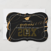 Invitation PixDezines DO-IT-YOURSELF graduation couleur/Casqu (Dos)