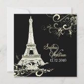 Invitation PixDezines DO-IT-YOURSELF LA TOUR EIFFEL+SWIRLS/LU (Devant)