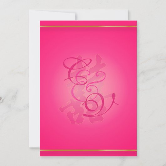 Invitation PixDezines double bonheur, Mariage chinois (Devant)