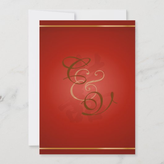 Invitation PixDezines double bonheur, Mariage chinois (Devant)