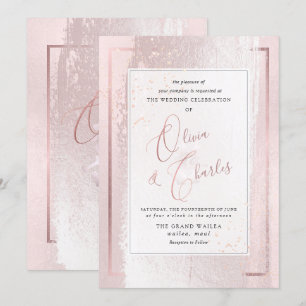 Invitation PixDezines Double Bonheur, Rose